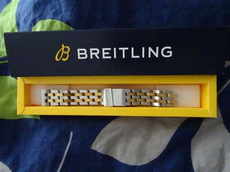 Breitling 14mm Pilot Armband Stahl Gold Glied Link Callistino I240